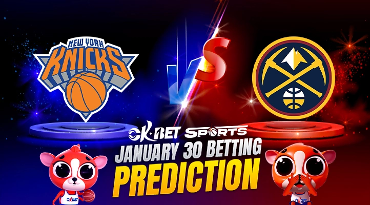 new york knicks vs denver nuggets a logo of 2 nba teams